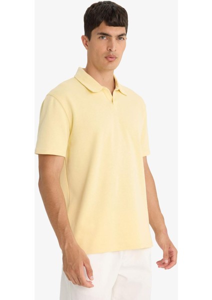 Regular Fit Polo Yaka Kısa Kollu Tişört F8363AX25SM