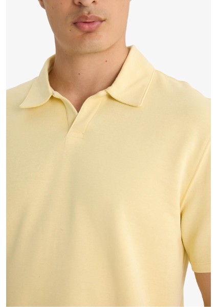 Regular Fit Polo Yaka Kısa Kollu Tişört F8363AX25SM