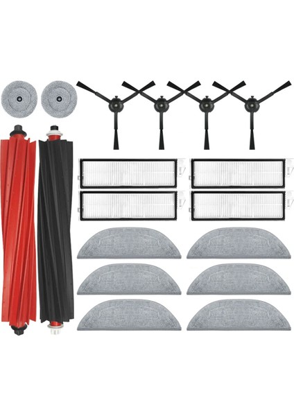 Roborock S8 Maxv Ultra Robot Vakum Yedek Parçalar Ana Yan Fırçalar Mop Bezleri Hepa Filtreleri Toz Çantaları (Yurt Dışından)