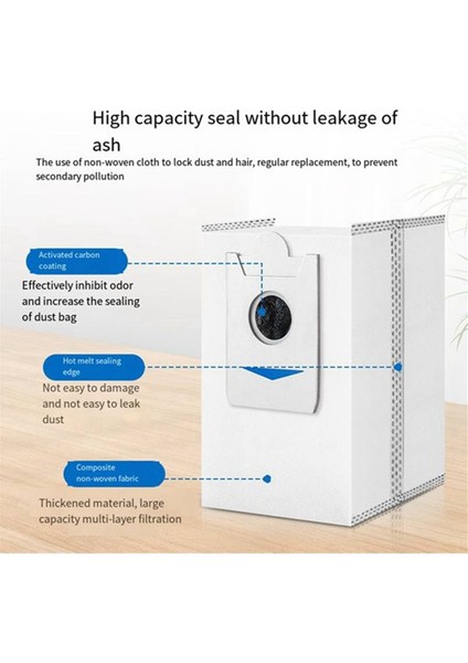 8pcs Ecovacs Için Toz Çantası Deebot X5 Pro/x5 MAX/X5/X2S Robotik Vakum Süpürge Yedek Parçaları Değiştirme Çöp Toz Torbaları (Yurt Dışından) fiyatları