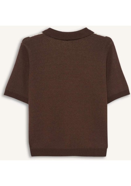 Regular Fit Polo Yaka Triko Hırka F7976AX25AU