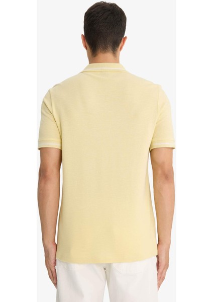 Regular Fit Polo Yaka Bubble Kısa Kollu Tişört F6265AX25SM