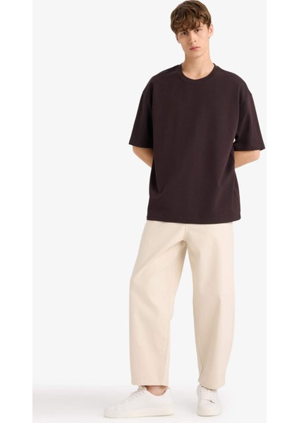 %100 Pamuk Tapered Wide Leg Fit Geniş Paça Jean Pantolon F8365AX25AU