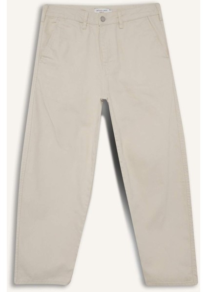 %100 Pamuk Tapered Wide Leg Fit Geniş Paça Jean Pantolon F8365AX25AU