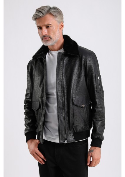 Alexandr Erkek Pilot Deri Mont
