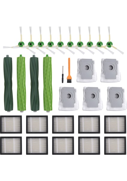 Irobot Roomba I3, I3+, I4, I6, I6+, I7, I7+, I8, I8+, E5, E6, E7, Robot Vakum Ana Yan Fırça Hepa Filtresi (Yurt Dışından)