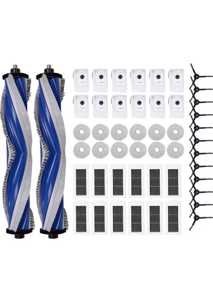 Ecovacs Için Debot X5 Omni / X5 Pro Robot Vakum Parçaları Ana Roller Yan Fırça Hepa Filtre Mop Bez Tuz Torbası Aksesuarları (Yurt Dışından) indirimleri
