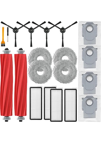 Roborock Qrevo S/qrevo Maxv/qrevo Pro Robot Vakum Temizleyici Ana Yan Fırça Mop Kumaş Filtre Yedek Parçaları (Yurt Dışından)