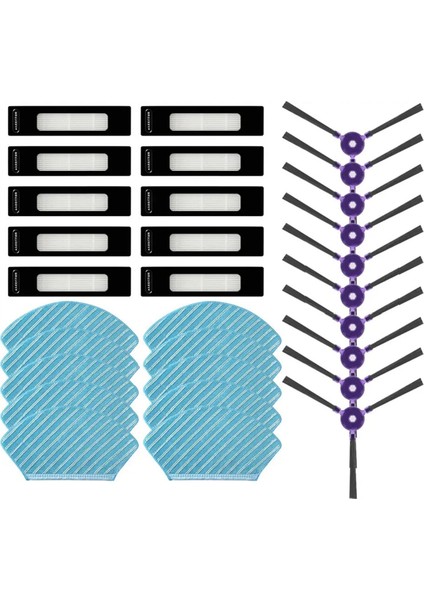 Mıdea Vcrm7 Side Fırça Hepa Filtre Mop Bezleri Rag Robot Vakum Temizleyici Aksesuarları Yedek Parça (Yurt Dışından)
