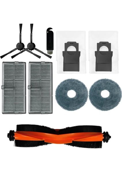 10 Adet Dreame X30 Pro Için Yedek Parçalar / X30 Pro Ultra Vakum Ana Yan Fırça Hepa Filtre Mop Padleri Toz Torbaları (Yurt Dışından)
