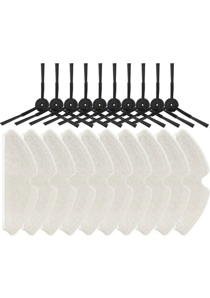 Miwhole M7 Pro Side Fırça Mop Bezleri Rag Robot Vakum Temizleyici Yedek Aksesuarlar Yedek Parça, 20PCS (Yurt Dışından)