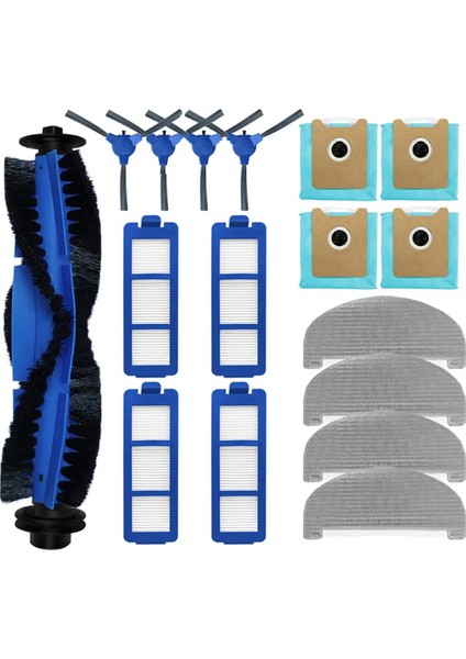 Eufy Clean G40 Hibrid+ / G35+ Roller Yan Fırça Filtre Mop Bezleri Rag Robot Vakum Süpürge Yedek Parçalar Aksesuarlar (Yurt Dışından)