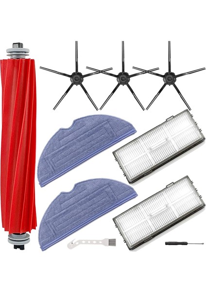 Roborock S7, S7+, S7 Maxv, S7 Maxv Plus Için Aksesuar Kiti, T7S, T7 Plus, T7S Plus Robot Vakum Silindir Yan Fırça Filtre Paspası (Yurt Dışından)