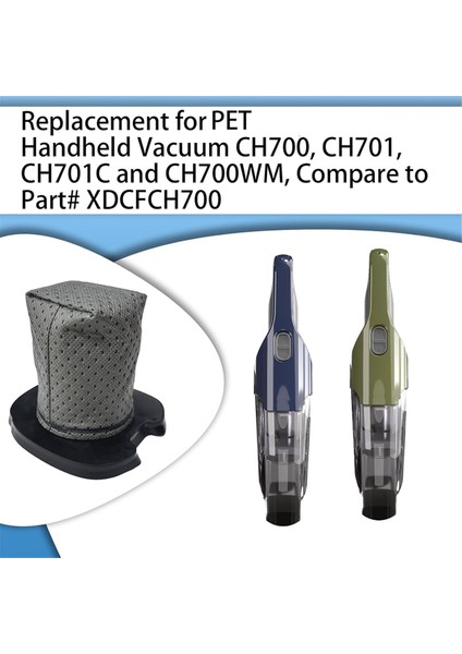 4 Pcs CH701 Vakum Fil Yedek Parçaları Köpekbalığı Siklon El Vakum CH700 CH701 CH701C CH700W (Yurt Dışından) fiyatları