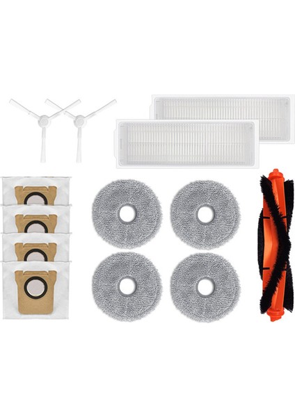 Xiaomi Mijia M30 Pro Vakum Yedek Parçalar Silindir Yan Fırça Hepa Filtre Mop Bez Toz Torbası Aksesuarları (Yurt Dışından)