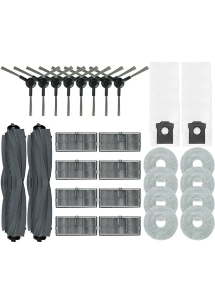 Dreame L10S Pro Ultra Yedek Ana Yan Fırça Hepa Filtre Mop Pad Toz Torbası Yedek Parça Aksesuarları, A Için (Yurt Dışından)