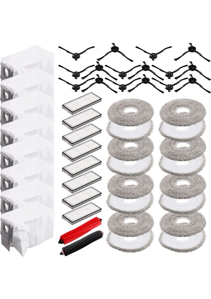 Roborock V20 / P10S Pro Ana Yan Fırça Mop Bezi Hepa Filtre Toz Torbası Aksesuarları Parçalar (Yurt Dışından) modelleri