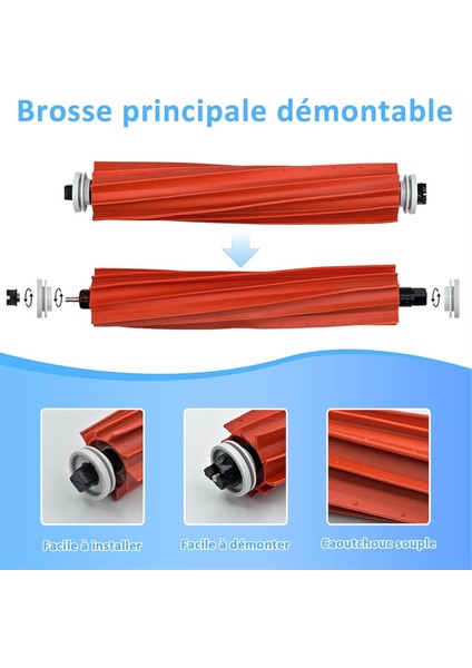 Xiaomi Roborock S7 S7+ S7 Plus S7 Maxv Plus Ultra T7 T7S T7 Plus T7S Plus Için Aksesuarlar Yedek Parçalar, Ana Fırçalar (Yurt Dışından) modelleri