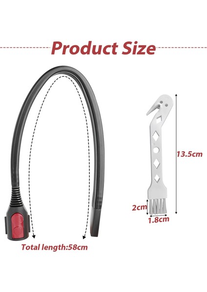 Dyson V15 V12 V12 V11 V10 V8 V7 Vakum Süpürge Vakum Süpürge Bağlantısı Uzun Düz Nozul (Yurt Dışından) fiyatları