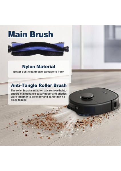 23PCS Eufy X10 Pro Omni Vakum Parçaları Için Yedek Aksesuarlar Ana Fırça Mop Bezi Yan Fırçalar Hepa Filtre Toz Çantaları (Yurt Dışından) modelleri