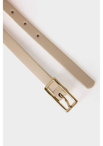 Kadın Suni Deri 3'lü Günlük Kemer F8372AXNS