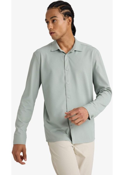 Fit Uzun Kollu Gömlek F8642AX25AU