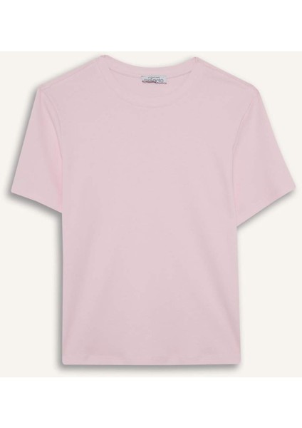 Regular Fit Bisiklet Yaka Kısa Kollu Tişört D7579AX25AU