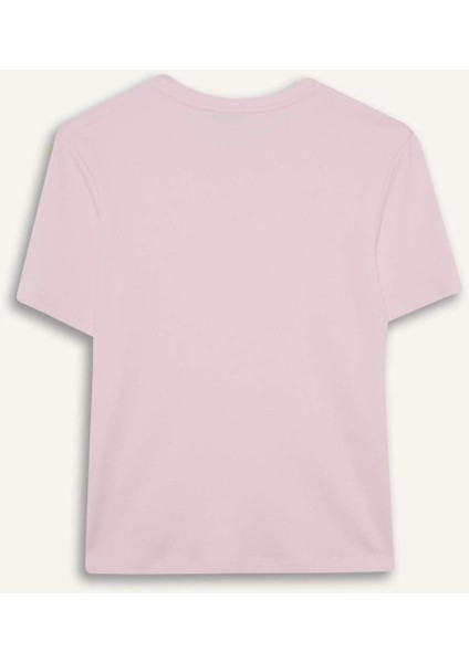 Regular Fit Bisiklet Yaka Kısa Kollu Tişört D7579AX25AU