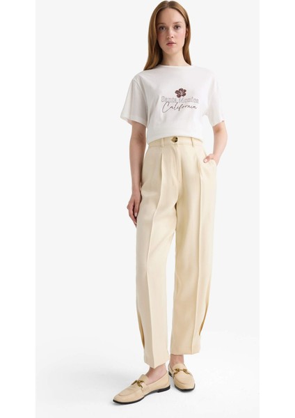 Regular Fit Saten Pantolon F8736AX25AU