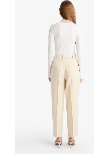 Regular Fit Saten Pantolon F8736AX25AU