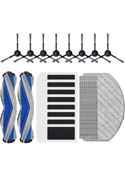 Ecovacs Için Debot N20/N20 PLUS/N20 Pro Plus Vakum Parçaları Ana Roller Yan Fırça Hepa Filtre Mop Bezi (Yurt Dışından)
