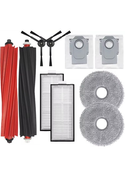 Roborock Qrevo Master / V20 / P10S Pro Roller Yan Fırça Kapağı Filtre Mop Bez Toz Çanta Kutusu Aksesuar Parça (Yurt Dışından)