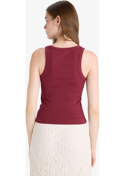 Fitted U Yaka Fitilli Kaşkorse Atlet F7818AX25AU