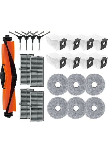 Dreame X30 Pro Robot Vakumları Için Ana Yan Fırça Hepa Filtre Mop Bezleri Paçavra Torbası Yedek Parça Değiştirme Aksesuar (Yurt Dışından)