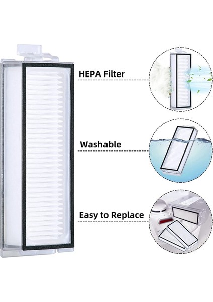 16 Pcs Xiaomi Için Aksesuar Kiti Roborock Q7 / Q7+ / Q7 Max / Q7 Max+ Vakum Süpürge Yedek Parçaları (Yurt Dışından) indirimleri