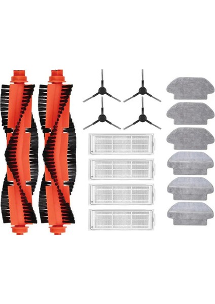 Xiaomi Robot Vakum Filtresi S10 S12, Mı Robot Vakum Paspas P Aksesuarları Mop Bezler Ana Yan Fırça STYJ02YM Yedek Parça (Yurt Dışından)