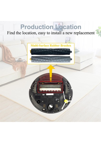 Filtreler Irobot Roomba Için Ana Yan Fırçalar 800 900 Serisi 805 864 871 891 960 961 964 980 Vakum Süpürge Değiştirme Kiti (Yurt Dışından)