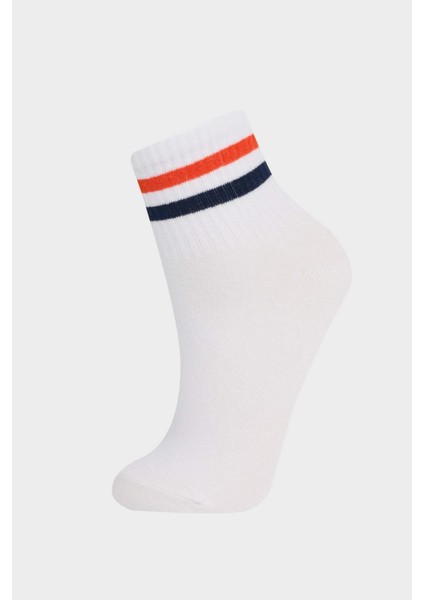 Kız Çocuk 3'lü Pamuklu Soket Çorap F8967A8NS