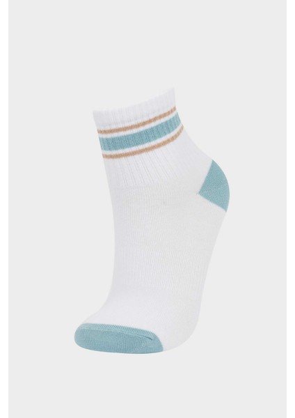 Kız Çocuk 3'lü Pamuklu Soket Çorap F8937A8NS