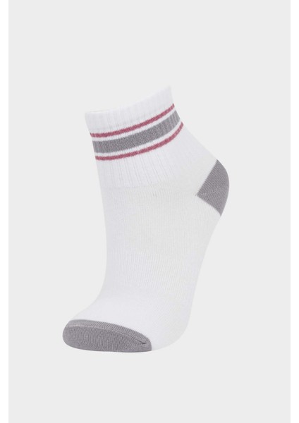 Kız Çocuk 3'lü Pamuklu Soket Çorap F8937A8NS