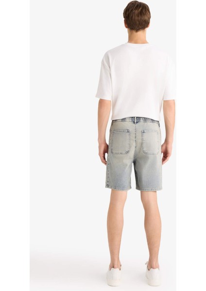 Relax Fit Jean Bermuda Şort F8936AX25SM