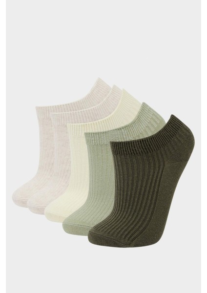 Kız Çocuk 5'li Pamuklu Patik Çorap F9010A8NS