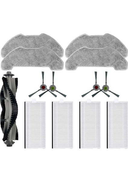 Airrobo P30 Yedek Parçalar Için Aksesuarlar Ana Yan Fırça Hepa Filtre Mop Bez (Yurt Dışından)