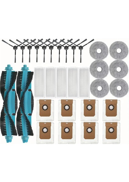 Cecotec Conga 11090 Spin Devrimi Yedek Aksesuarları Parçalar Ana Yan Fırça Hepa Filtre Mop Bez Rag (Yurt Dışından)