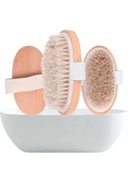 Doğal At Kılı Selülit Fırçası Kese Hediyeli