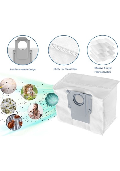 Roborock Için 15PCS Toz Torbaları Q8 Max, Q8 Max+, Q5 Pro, Q5 Pro+ Robot Vakum Temizleyici Aksesuarları (Yurt Dışından) indirimleri