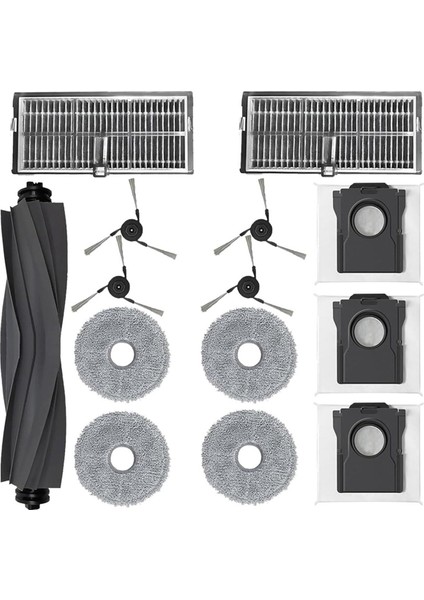 Dreame X40 Ultra X40 Pro S30 Pro Ultra Robot Vakum Parçaları Ana Yan Fırça Filtresi Mop Toz Çantası Için Yedek Parçalar (Yurt Dışından)