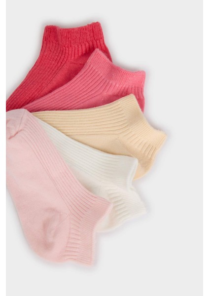 Kız Çocuk 5'li Pamuklu Patik Çorap F9010A8NS