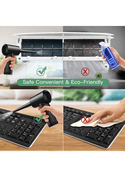 Kablosuz Hava Duster, Çok Kullanımlı Taşınabilir Sıkıştırılmış Hava Kutularının Değiştirilir, Güçlü 51000 Rpm, Bilgisayar Için Hava Seza, Dizüstü Bilgisayar B (Yurt Dışından) fırsatları