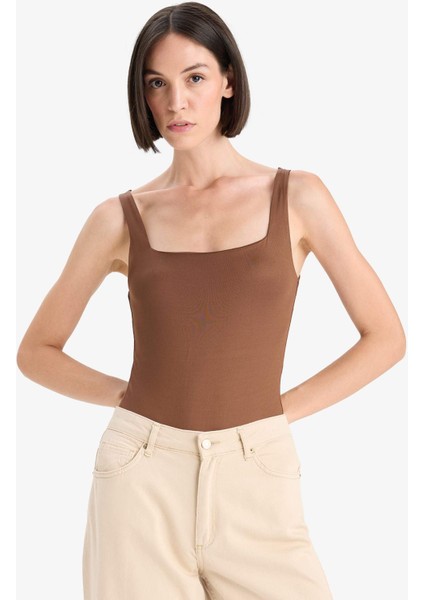 Kare Yaka Basic Düz Çıtçıtlı Body F8245AX25HS